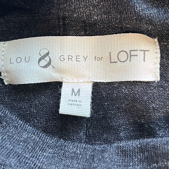 Lou & Grey For Loft, Dark Gray Turtleneck, Size Medium. - Picture 4 of 5